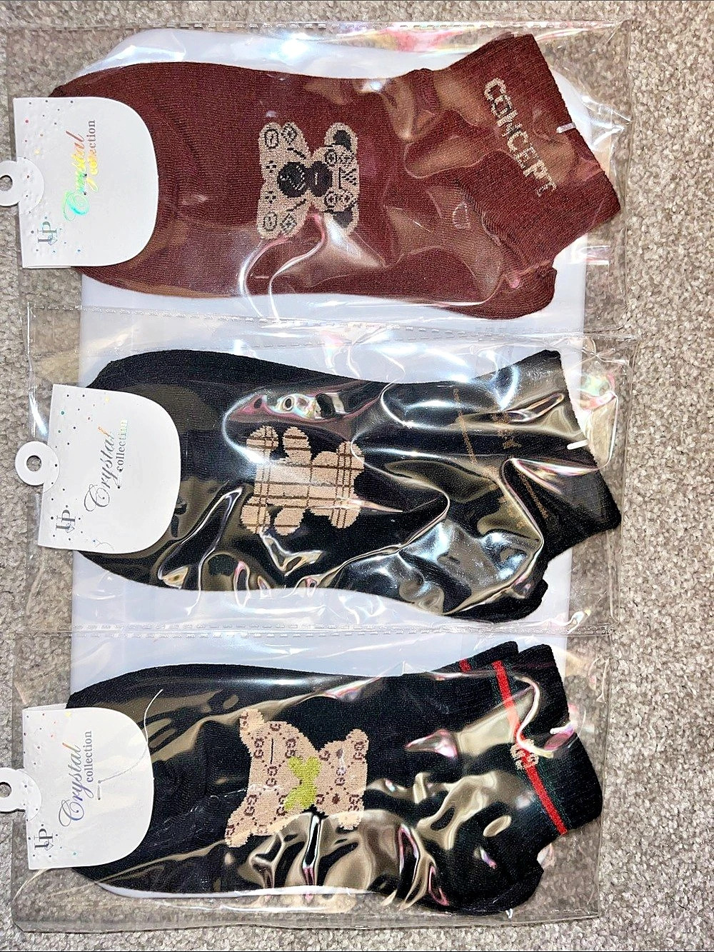 Disney Character Socks 3-Pair Set NWT